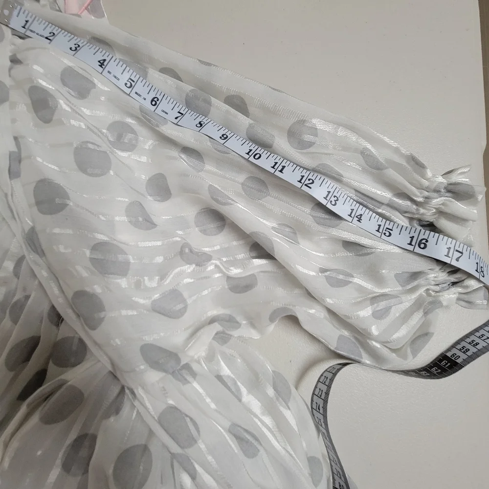 Vintage Christian Dior Lounge Wear Polka Dot Babydoll Dressing Gown.
